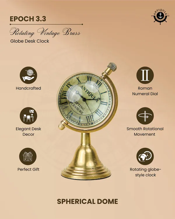 Antiqula_Epoch_3.3_Rotating_Vintage_Brass_Globe_Desk_Clock
